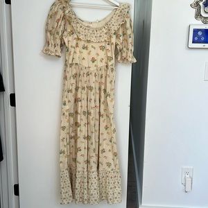 DOEN yellow floral dress